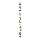 Strawberry garland with 18 strawberries and blossoms...
