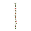 Erdbeerengirlande mit 18 Erdbeeren und Blüten...