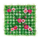 Grass tile »Anemones« PVC, artificial silk...