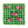 Grasplatte »Anemonen« Kunststoff, Kunstseide     Groesse: 25x25cm    Farbe: grün/pink