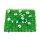 Grass tile »Daisies« plastic, artificial silk     Size: 25x25cm    Color: green/white