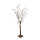 Kirschblütenbaum Stamm aus Hartpappe, Blüten aus Kunstseide     Groesse: 120cm    Farbe: weiß