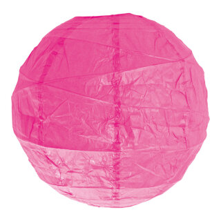 Paper lantern  - Material: irregular ripped paper - Color: cerise - Size: Ø 30cm