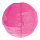 Paper lantern  - Material: irregular ripped paper - Color: cerise - Size: Ø 30cm