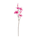 Magnolia twig 4 blossoms, 2 buds, artificial silk...