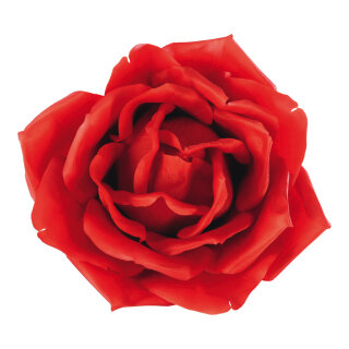 Rose head  - Material: artificial silk - Color: red - Size: Ø 40cm