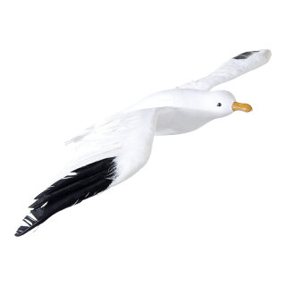 Seagull cellulose, with feathers     Size: 35x75cm    Color: white/black