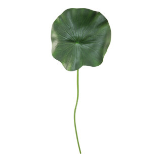 Water lily leaf with stem  - Material: foam total length ca. 90cm - Color: green - Size: Ø 40cm