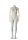 Darrol weiblich 700-SERIE, kopfloses Damen Mannequin mit flexiblen Holzarmen und Hals-Lock System, grau/beige
