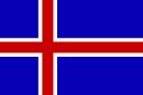 Flagge, Abmessung: 90x150cm,  Farbe: Island Iceland