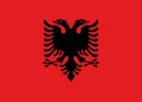 Flagge, Abmessung: 90x150cm,  Farbe: Albanien