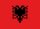 Flagge, Abmessung: 90x150cm,  Farbe: Albanien