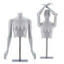 Livelymen Female Torso grau mit silberner Eisenplatte,...