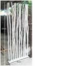 Wandschirm Divider Jungle White Wash, Länge 87cm, Breite 20cm, Höhe 205cm