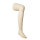 Orthopädisches Bein eines Herren zur Darstellung von Bandagen oder Schienen, Farbe ivory
