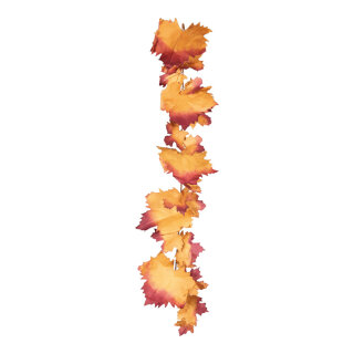 Maple leaf garland  - Material: PVC - Color: yellow/brown - Size:  X 180cm
