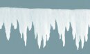 Icicle frieze  - Material: from 2cm snow mat - Color: white - Size: 500x30cm