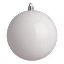 Weihnachtskugel-Kunststoff  Größe:Ø 14cm,  Farbe: weiß...