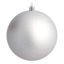 Weihnachtskugel-Kunststoff  Größe:Ø 25cm,  Farbe: silber...