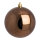 Weihnachtskugel, braun glänzend      Groesse: Ø 10cm