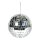 Mirror ball styrofoam with glass discs     Size: 100g, Ø 10cm    Color: silver