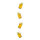 Beer mug garland 4-fold - Material: paper mugs 20x14cm - Color: yellow/white - Size:  X 110cm
