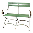 Bench  - Material: wood/metal vintage - Color: dark green...