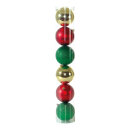 Christmas ball set 6 pcs./box - Material: plastic -...