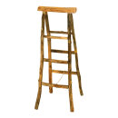 Ladder stand made of natural wood only for decoration...