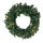 Fir wreath  - Material: PVC/textile with ivy+cypress warm white light - Color: green - Size: Ø 70cm