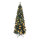 Weihnachtsbaum beschmückt, PVC, mit Kugeln, 200 warmweiße LED, Größe:Ø 70cm, 180cm,  Farbe: grün/gold