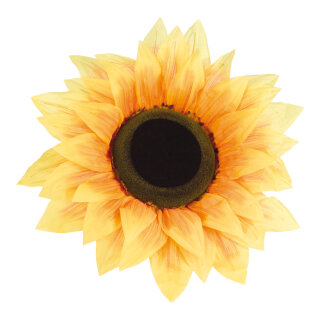 Sonnenblumenkopf Kunstseide Größe:Ø 95cm Farbe: gelb/natur    #