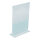 T-Aufsteller Hochformat, Plexiglas     Groesse: A6, 15,5x10,5x4,5cm    Farbe: klar