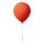 Ballon Kunststoff     Groesse: 28 cm    Farbe: neon orange