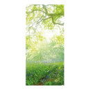 Banner "Green Tree" fabric - Material:  - Color: green/white - Size: 180x90cm