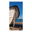 Motivdruck  "Fischerboot am Strand" aus Stoff...