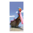 Banner »Romantic Boat« fabric 180x90cm Color:...