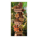Banner "Sign Post in Dschungel" fabric - Material:  - Color: multicoloured - Size: 180x90cm