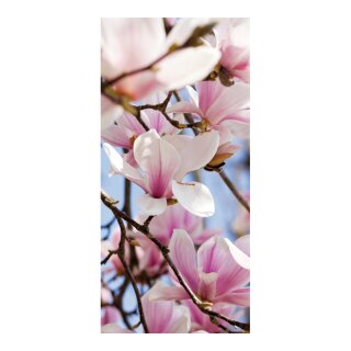 Banner »Magnolia« fabric 180x90cm Color: white/pink
