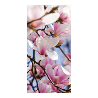Banner »Magnolia« fabric 180x90cm Color: white/pink