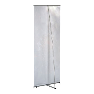 Bannerständer »Velox« Aluminium Größe:200x100 cm Farbe: silber #