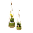 Hanging pots ceramic/rope - Material:  - Color:...