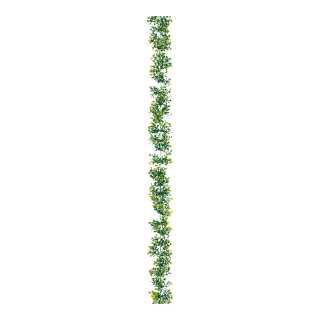 Buchbaumsgirlande Kunststoff, Größe: 180 cm lang, Farbe: grün
