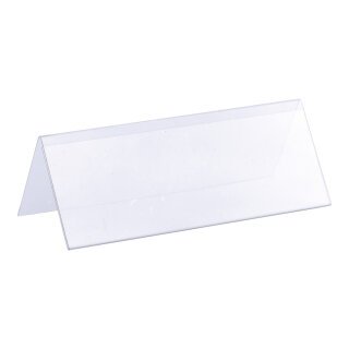 Dachschildständer PVC     Groesse: 12x4,5 cm (BxH)    Farbe: transparent     #