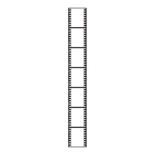 Set of film strips PVC - Material: 3 pcs./set - Color: black/transparent - Size: 230x30 cm