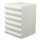 Handtuchstapelhilfe Styropor, schwer entflammbar, 6 Rippen     Groesse: 25x34x25cm    Farbe: weiß