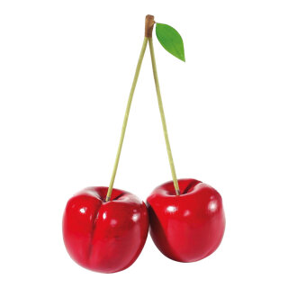 Cherries XL styrofoam - Material:  - Color: red - Size: 50x15 cm