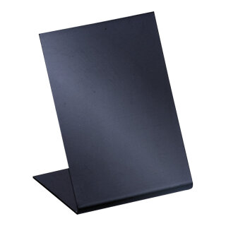 L-Aufsteller Kunststoff     Groesse: 7,5x5 cm (H/B)    Farbe: schwarz     #