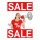 Poster "SALE/megaphone" paper - Material:  - Color: red/white - Size: 84x59 cm (L/B)