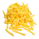 French fries plastic, 100 pcs./bag 6 cm long Color: yellow